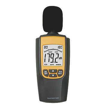 Metrologie Sonometre de 30 à 120 dB resolution : 0.1dB cl2 echelle 4 niveaux(30a60/50a80/70a100/90a120dB) BGT