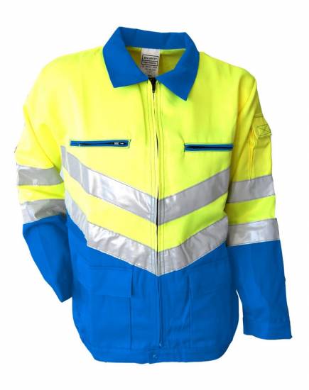 Veste Blouson ALERTE EN471 classe 2 fluo bleu/jaune LMA