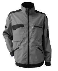 Veste Blouson cyclope bicolore gris/noir mi coton/poly ( ex carbure) LMA