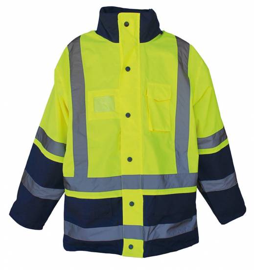 Veste PARKA VIZONE Jaune / Marine EN ISO 20471 Class 3 EN 343 3/3 (S/M/L/XL/2XL/3XL) BGT