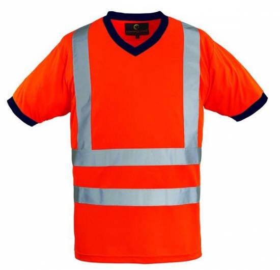 Veste Tee shirt yard HV orange EN20471 CL2 140 gr/m2 100% Polyester maille piquée Coverguard