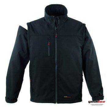 Veste softshell 2en1 respirant manche amovible noire Coverguard