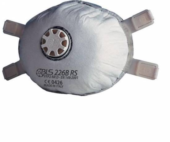 Voie respiratoire Masque coque FFP2 NR D charbon actif valve BLS