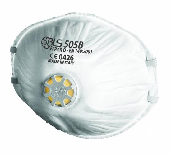 Voie respiratoire Masque coque FFP3 R D valve BLS