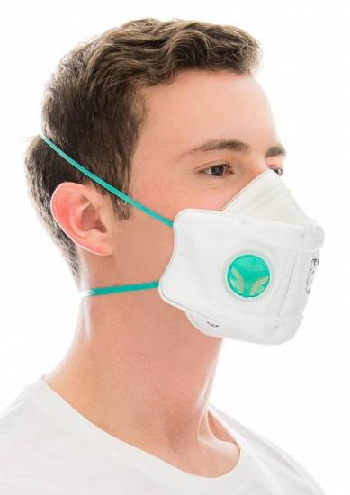 Voie respiratoire Masque pliable FFP2 NR D valve élastique soudée (x10) BLS
