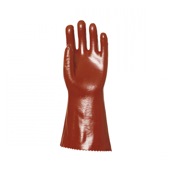 Gants PVC rouge enduit 35 cm Actifresh T10 BGT