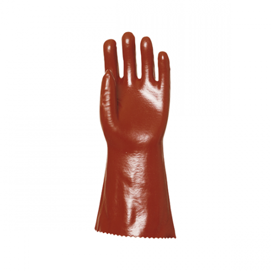 Gants PVC rouge enduit 35 cm Actifresh T9 BGT