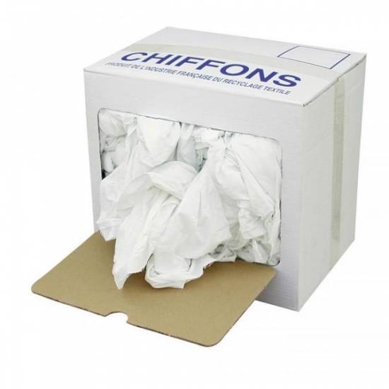 Produit d'hygiène Carton de chiffon blanc extra par 10kg BGT