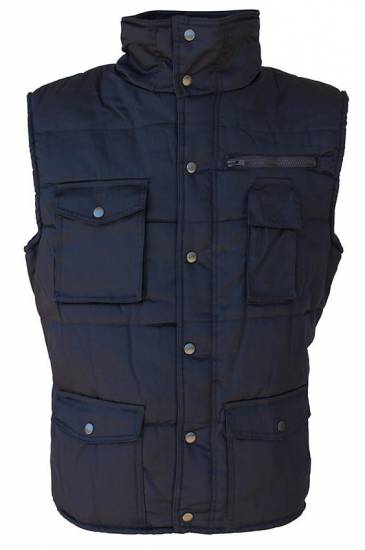 Produit d'hygiène Gilet col officier DOMVAL Marine poly/coton canvas matelassé Taille S BGT