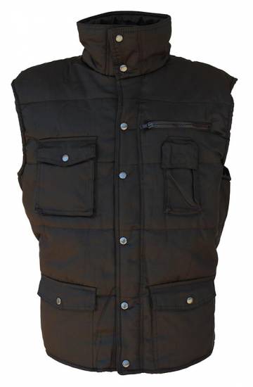 Produit d'hygiène Gilet col officier DOMVAL NOIR poly/coton canvas matelassé Taille L BGT