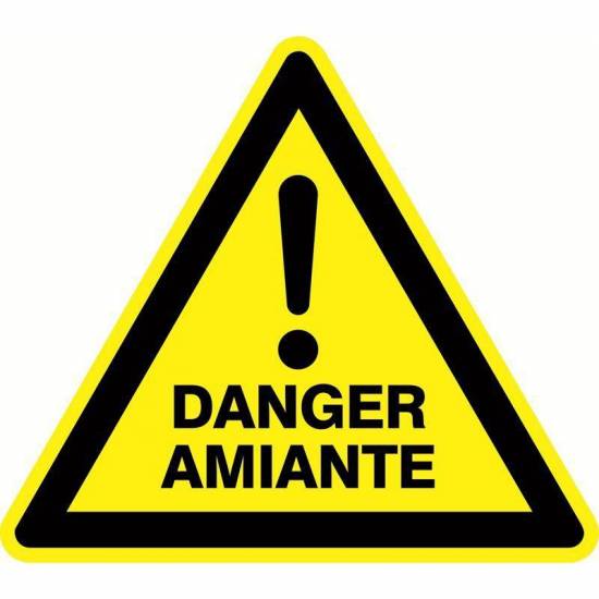 Produit d'hygiène Panneau PS Choc "DANGER AMIANTE" 300*300*300 Taliaplast