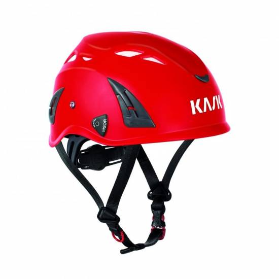 Anti-chute Casque monteur SuperPlasma AQ Orange, réglage facile par molette, jugulaire, 390 gr EN 397 KASK