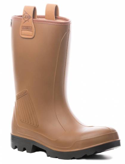 Chaussure RIGAIR safety botte sécu fourrée PU marron  (C462743.FL)