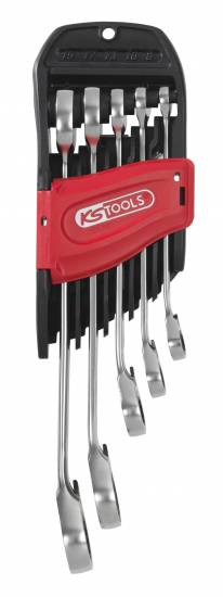Outillage a main Jeu de clés mixtes à cliquet reversible GEARplus® 5 pcs 8-10-13-17-19 mm KS TOOLS