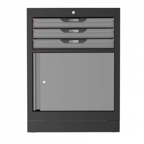 Mobilier Bloc 3 tiroirs 1 porte H954 x L676 x P500 mm KS TOOLS