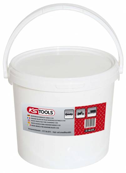 Graisse et Lubrifiants Seau de graisse a pneu blanche par 5kg KS TOOLS