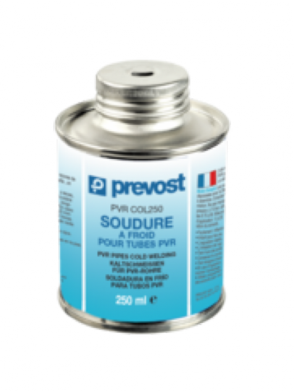 Fluiditique Colle soudure a froid et pinceau pour tube PVR 250 ml Prevost