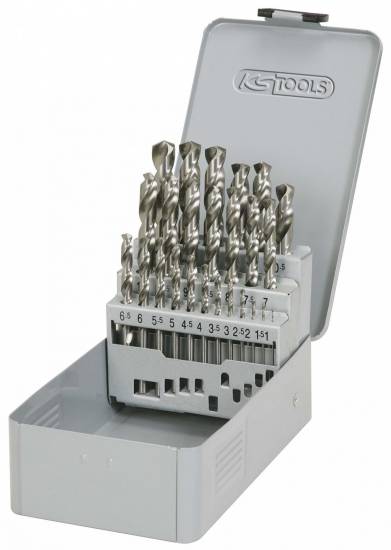 Coffret metal foret de 1-13mm/0.5 HSS KS TOOLS