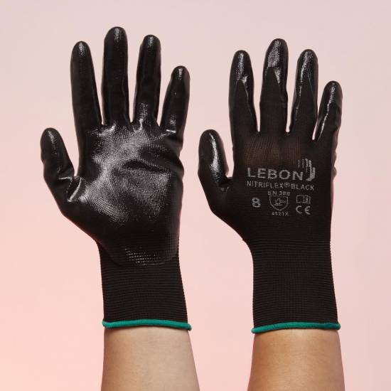 Gants nitriflex/black taille 11 (12u) Lebon