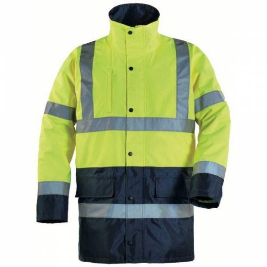 Veste Parka hi-way hte visibilité 2en1 jaune/marine taille XL(52-54) taille 4