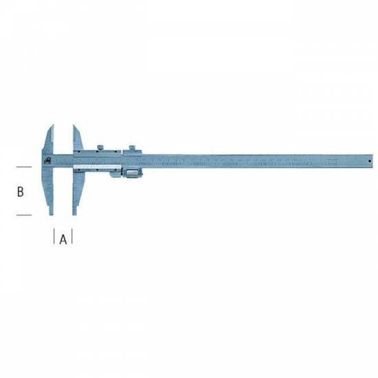 Metrologie Pied a coulisse de précision 0-300 Bec de 60-Reglage fin livre coffret bois Metrica