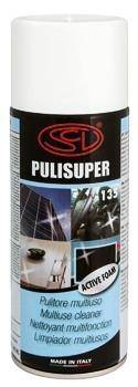 Colle et Etanchéité Aerosol mousse nettoyante Pulisuper 520ml (verre-bois-plastique-alu-fer-ecran ordi) BGT