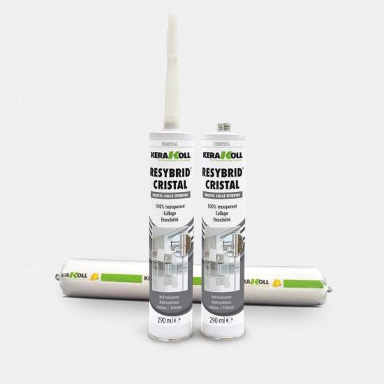 Colle et Etanchéité Mastic colle haut module à base de polymère hybride RESYBRID CRISTAL 290 ml KeraKoll