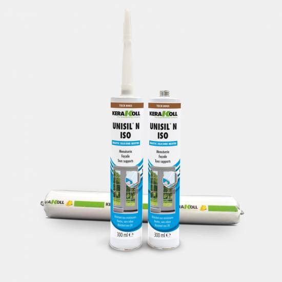 Colle et Etanchéité Mastic silicone neutre UNISIL N ISO 300 ml blanc KeraKoll