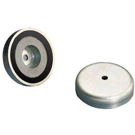 Divers Aimant ceramique avec enveloppe acier perce dia.55 mm Force 15 kg