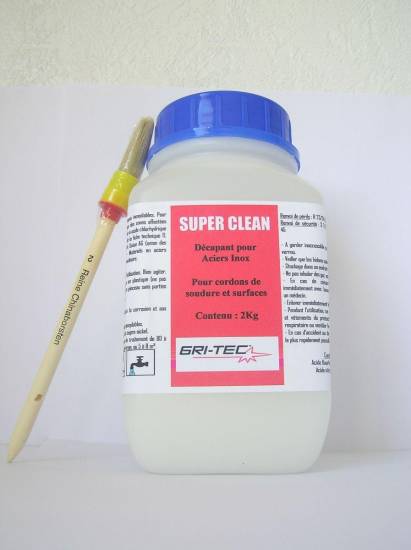 Decapage Pate decapante inox Superclean (pot 2kg)