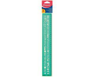 Divers Trace-lettres 8mm - MAPED - Règle de 30 cm