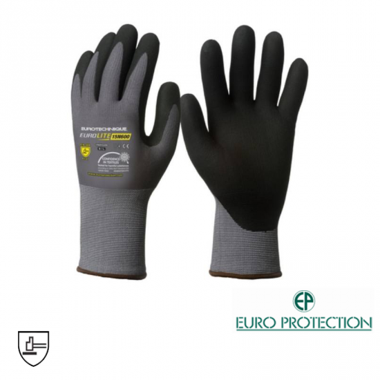 Gant EUROLITE 15N600 15G paume enduite nitrile T06 Coverguard