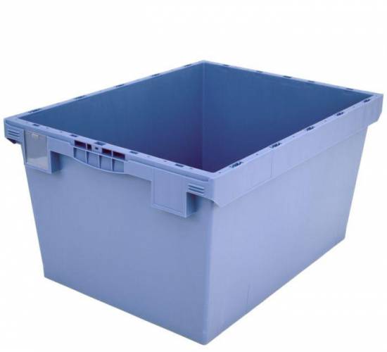 Manutention bac multi-usages 800x600X423mm 158L PP bleu parois plein sans couvercle