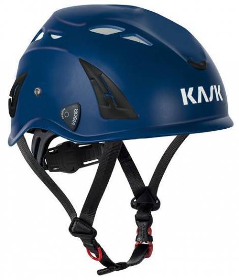 Anti-chute Casque monteur Plasma AQ Bleu, réglage facile par molette, jugulaire, 390 gr KASK