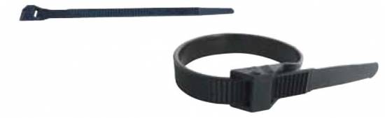 Divers Colliers 9X360 mm tête a double verrouillage (carton 100 colliers)