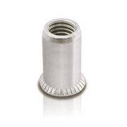 Visserie Fixation Insert alu M6 tete fraisee pour tole ep:1.5/3.8mm par 200