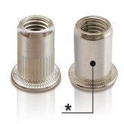 Visserie Fixation Insert Inox A2 Tete Cylindrique M6 Ep Tole 0.5 à 3 (Boite 200) Far