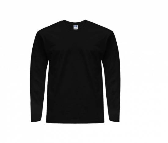 Veste T SHIRT NOIR MANCHE LONG 100% COTON 175 g/m2