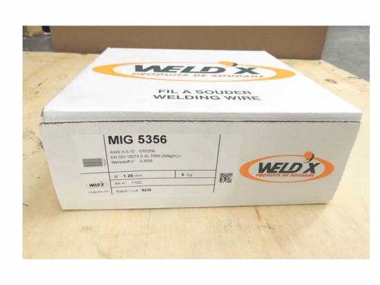 MIG/MAG Fil mig alu 5356 1.20mm en 7kg
