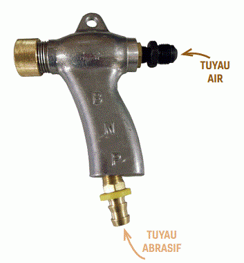 Abrasif Pistolet BNP injecteur n°5 buse Ø8mm