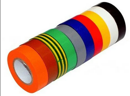 Visserie Fixation Lot de 10 rubans PVC Multi couleur 15 mm x 10 m