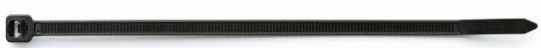 Visserie Fixation Collier de serrage noir simple verrouillage 7.6 x 370 (Le cent/Boite 100) INDEX