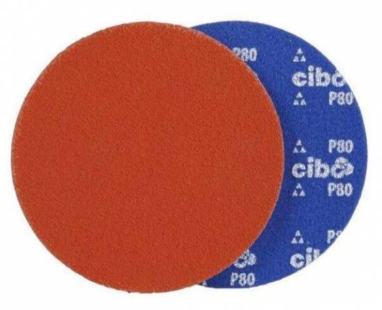 Abrasif Disque auto-agrippants Dia 125 mm Ceramique Gr 120 (U/Boite 50) Cibo