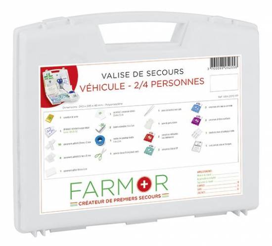 Produit d'hygiène Valise de secours "Véhicule" 2/4 personnes