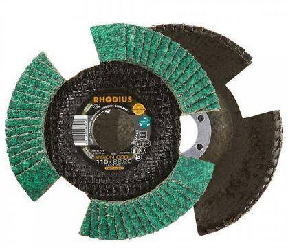 Abrasif Disque a lamelle VISION COOL zirco diam 125 GR 60 (VERT) Rhodius