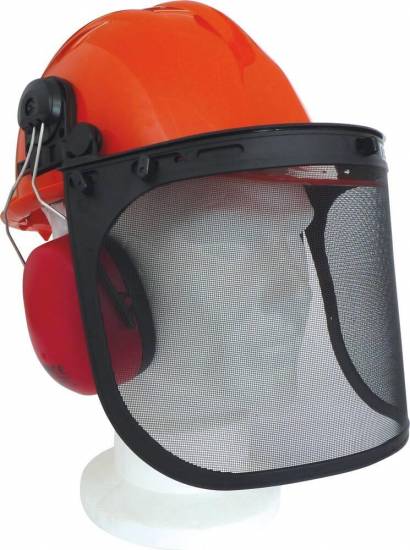 Anti-bruit Kit forestier - Casque (EN 397) Casque anti bruit (EN 352-3) Visière (EN 2731)
