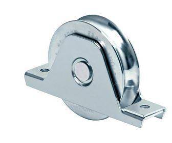 Visserie Fixation Galet sur chape 100mm - gorge ronde 19.5 - 380kg max