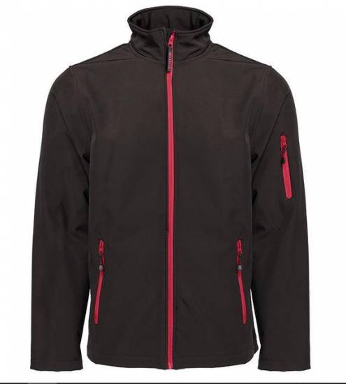 Divers Veste Veste Softshell homme 3 couches PEN DUICK ATLANTIC MEN noir/rouge 95% polyester 5% élasthanne