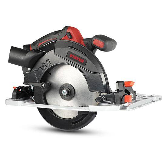 Matériel électrique Scie Circulaire brushless Cap 55 mm a 90° Disc 165x20 2 Batt 4.0Ah + Chargeur STAYER