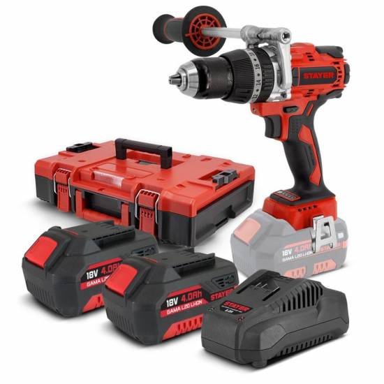 Pack perceuse PBL80P 80Nm + visseuse choc IS 230 230Nm avec 2 batterie 18V 4.0Ah et un chargeur